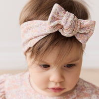 Organic Cotton Headband - Chloe Mauve Childrens Headband from Jamie Kay NZ