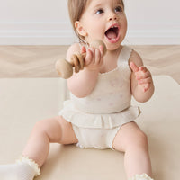 Celine Bloomer - Whisper White Little Love Childrens Bloomer from Jamie Kay NZ