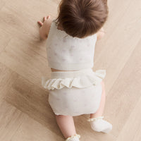 Celine Bloomer - Whisper White Little Love Childrens Bloomer from Jamie Kay NZ