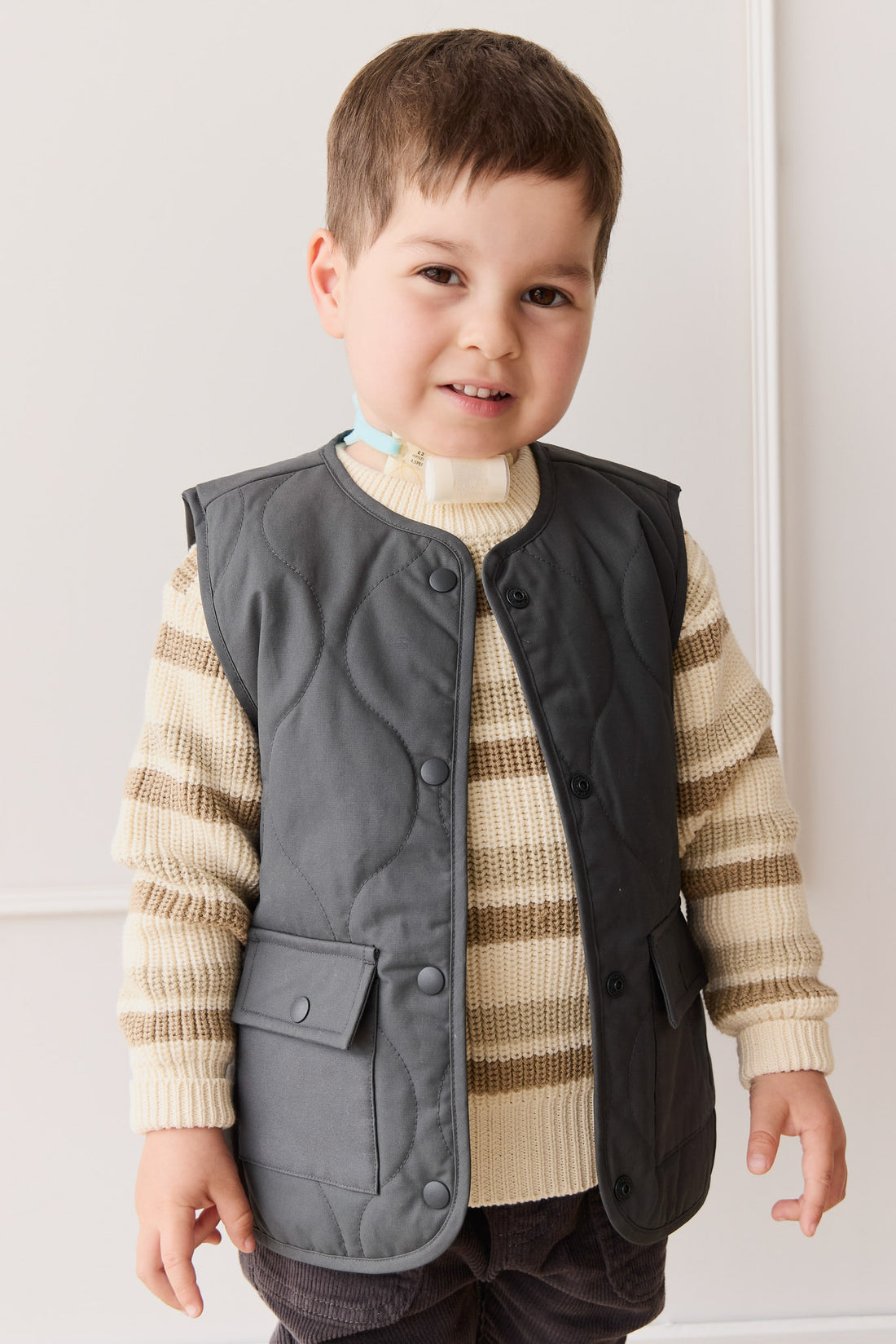 Arie Puffer Vest - Arctic Childrens Jacket from Jamie Kay NZ