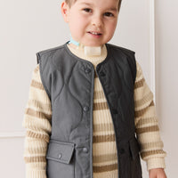 Arie Puffer Vest - Arctic Childrens Jacket from Jamie Kay NZ