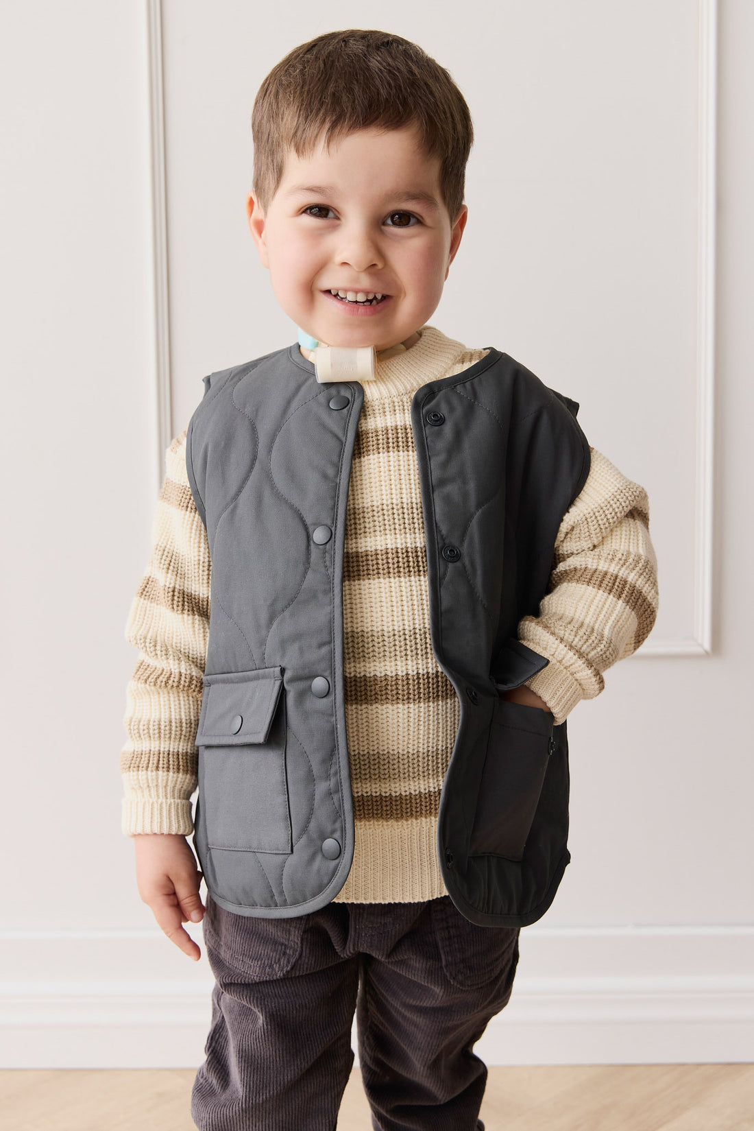 Arie Puffer Vest - Arctic Childrens Jacket from Jamie Kay NZ