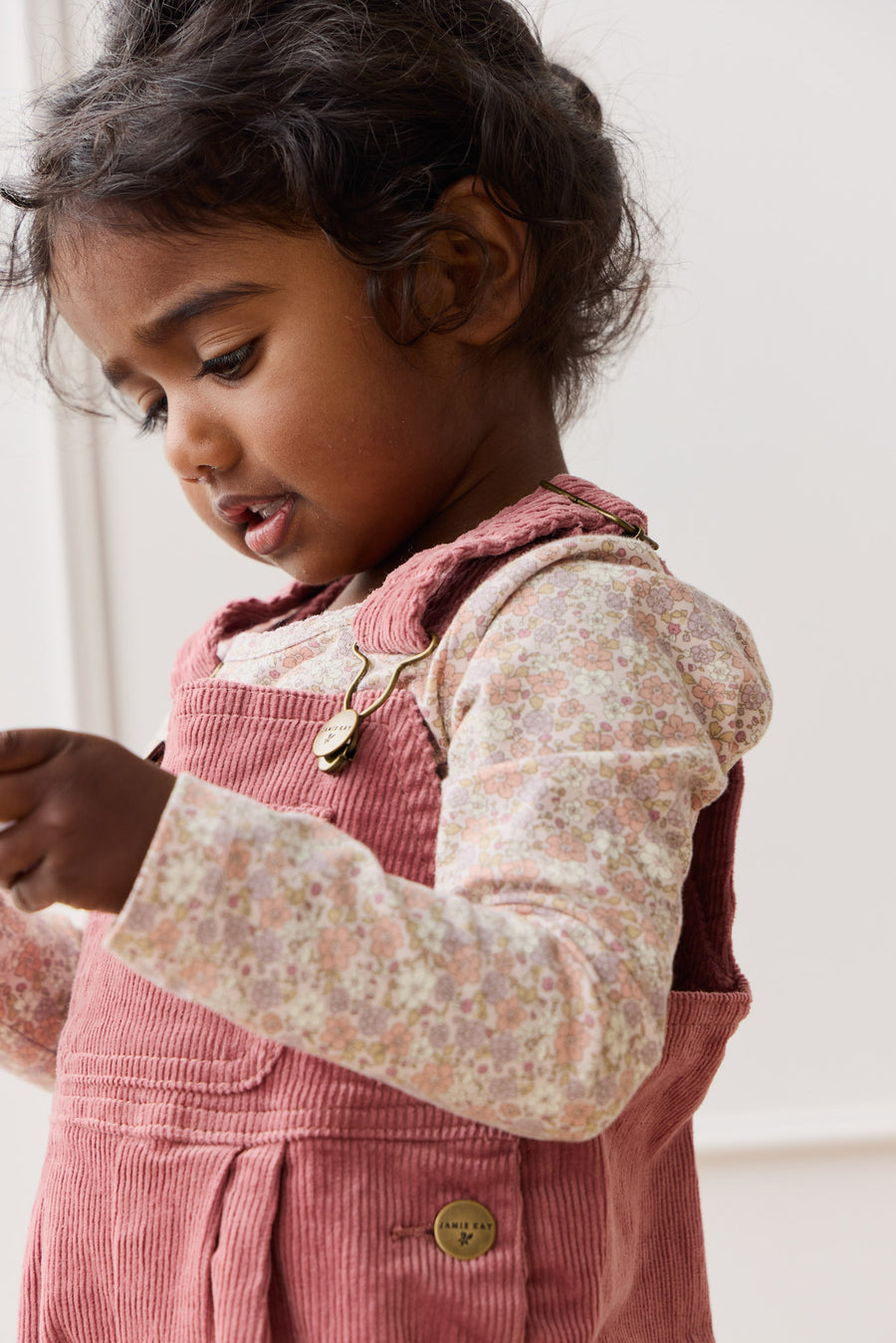 Organic Cotton Long Sleeve Top - Chloe Mauve Childrens Dress from Jamie Kay NZ