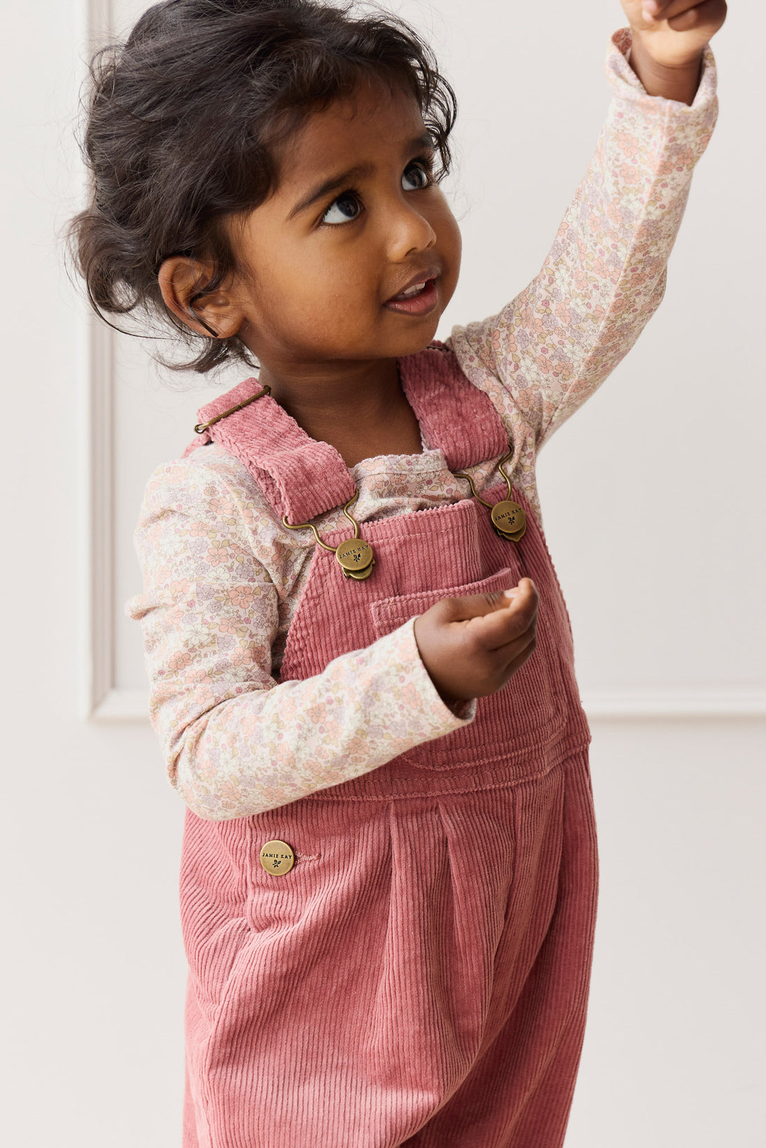 Organic Cotton Long Sleeve Top - Chloe Mauve Childrens Dress from Jamie Kay NZ