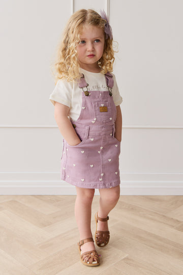 Overall Dress - Petite Heart Melody Childrens Overall from Jamie Kay NZ