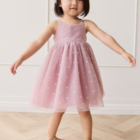 Lottie Dress - Petite Heart Melody Childrens Dress from Jamie Kay NZ