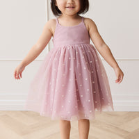 Lottie Dress - Petite Heart Melody Childrens Dress from Jamie Kay NZ