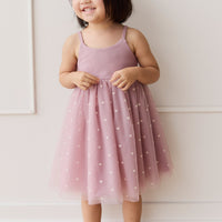 Lottie Dress - Petite Heart Melody Childrens Dress from Jamie Kay NZ