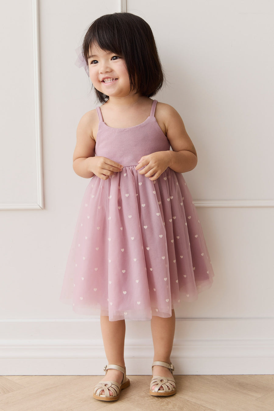 Lottie Dress - Petite Heart Melody Childrens Dress from Jamie Kay NZ