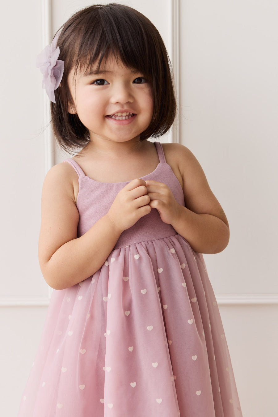 Lottie Dress - Petite Heart Melody Childrens Dress from Jamie Kay NZ