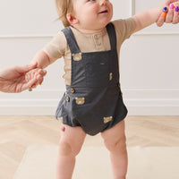 Organic Cotton Robin Playsuit - Bobbie Bears Shadow Childrens Playsuit from Jamie Kay NZ