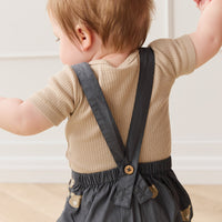 Organic Cotton Robin Playsuit - Bobbie Bears Shadow Childrens Playsuit from Jamie Kay NZ