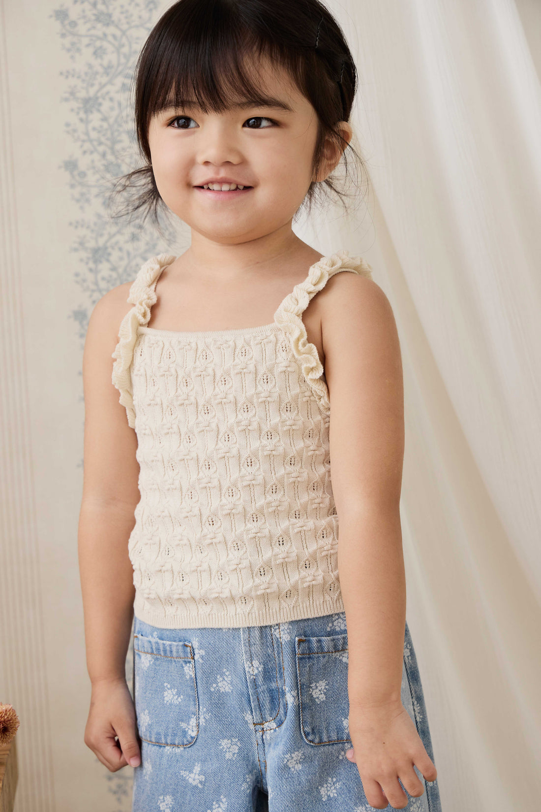 Sammy Knitted Top - Vanilla Childrens Top from Jamie Kay NZ