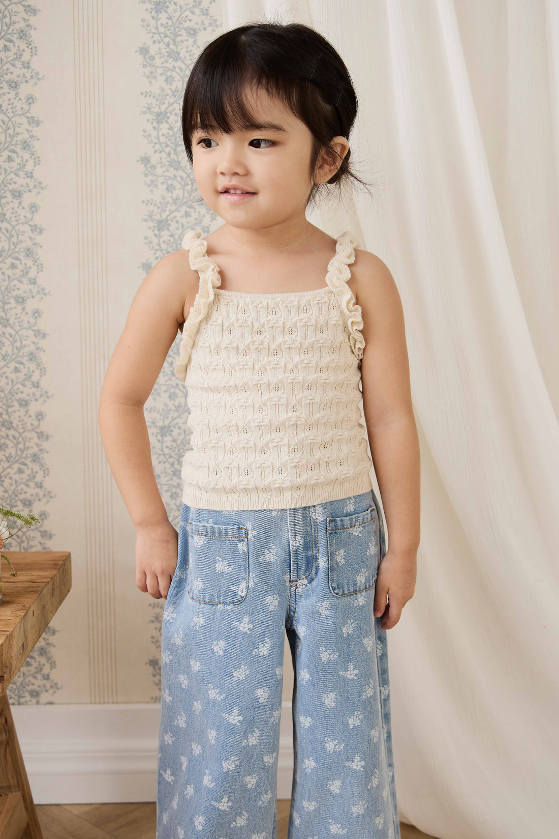 Sammy Knitted Top - Vanilla Childrens Top from Jamie Kay NZ