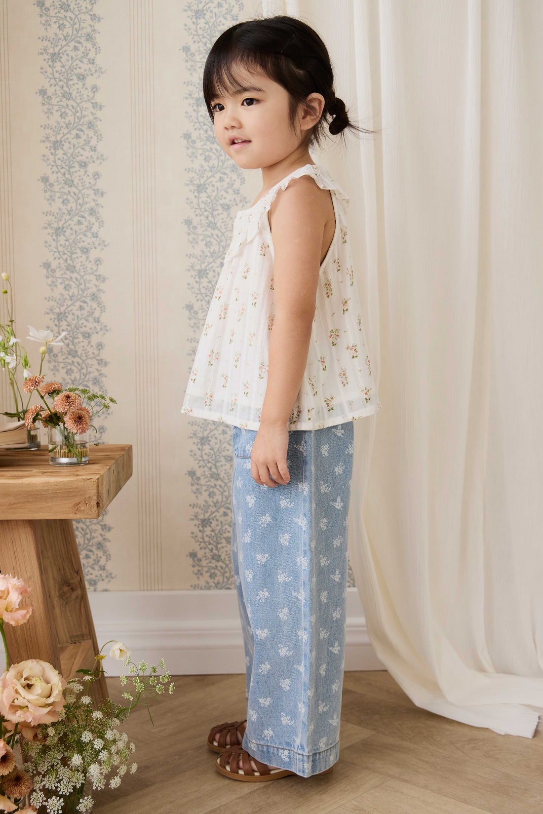 Organic Cotton Saylor Top - Josepha Egret Childrens Top from Jamie Kay NZ