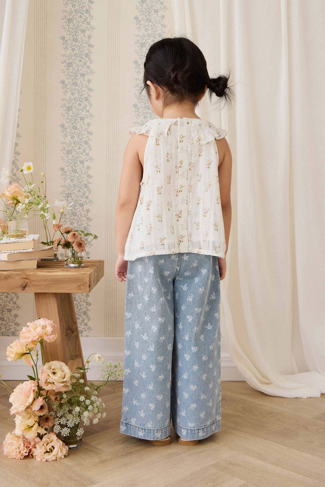Organic Cotton Saylor Top - Josepha Egret Childrens Top from Jamie Kay NZ