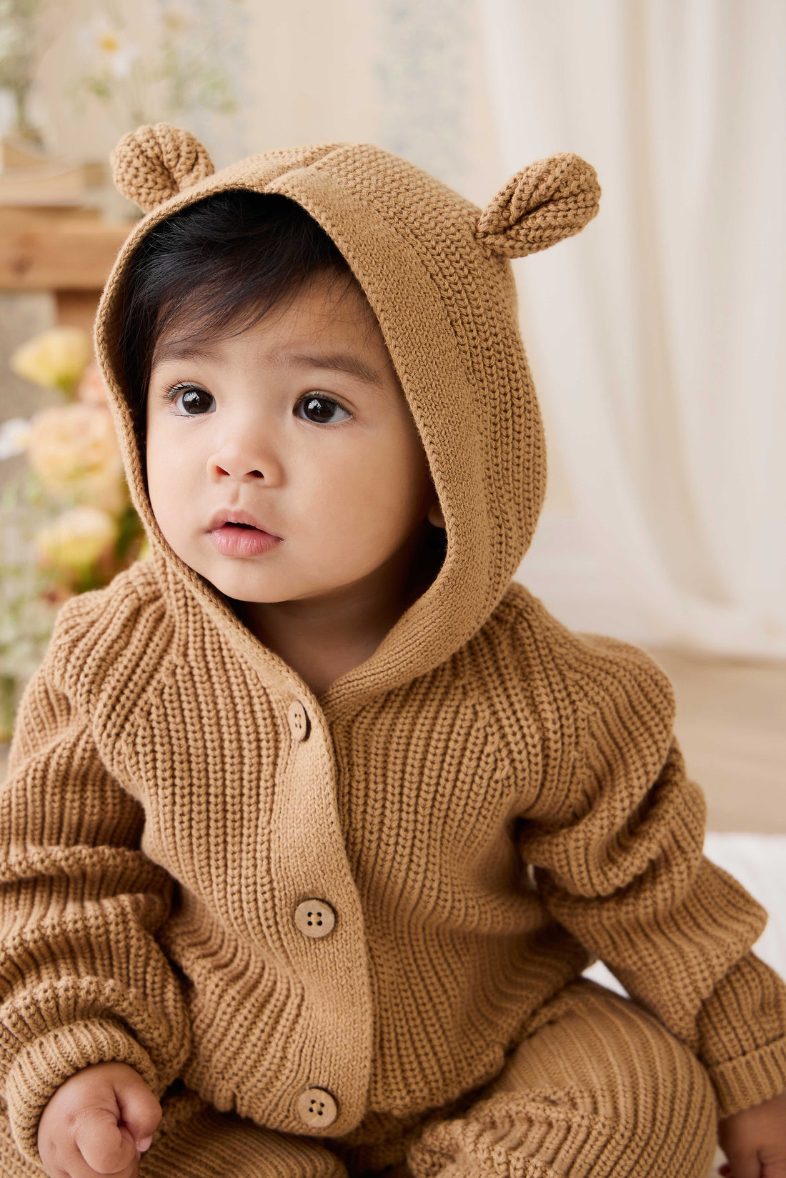 Bear Onepiece - Tawny Brown Childrens Onepiece from Jamie Kay NZ