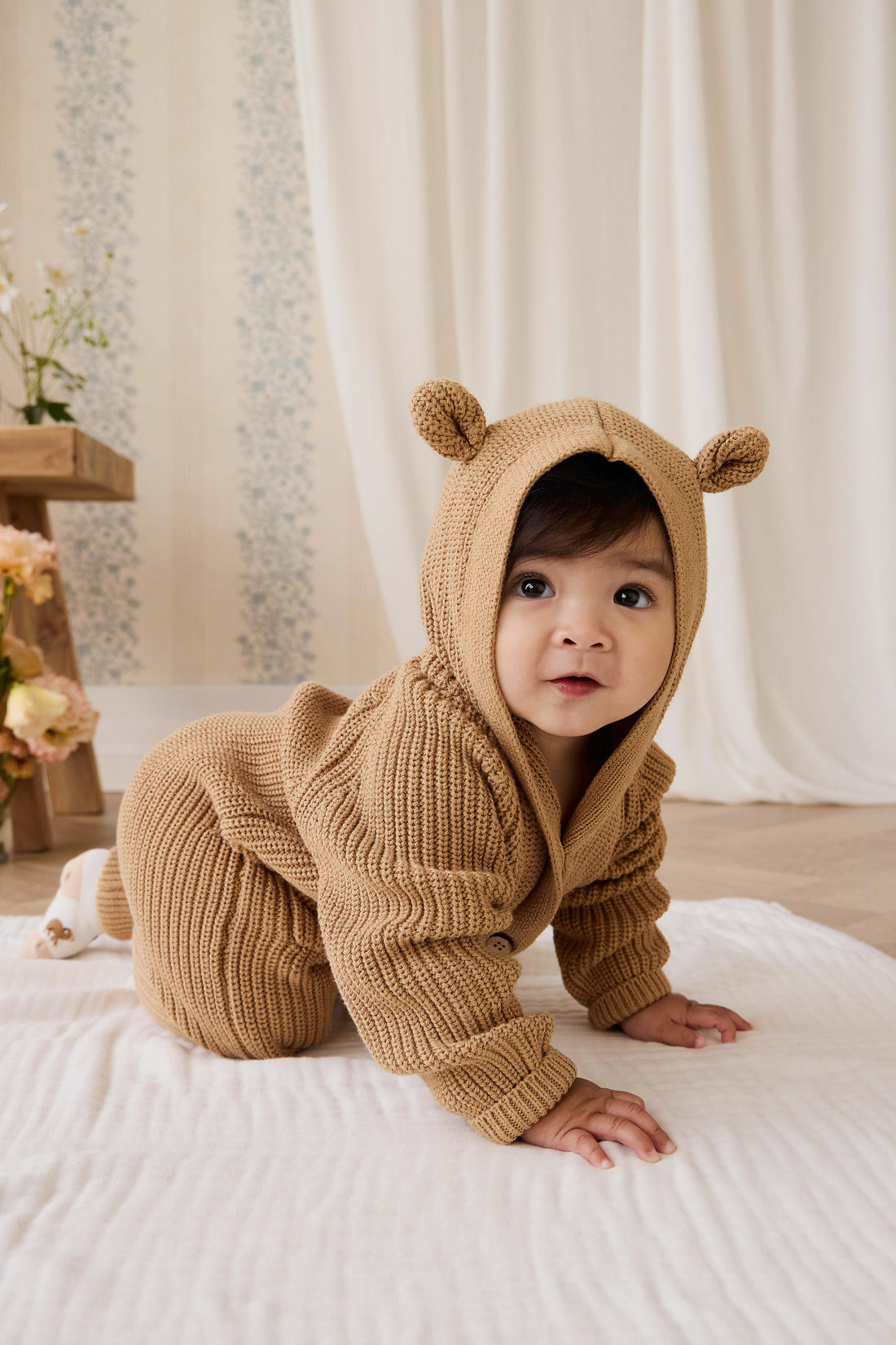 Bear Onepiece - Tawny Brown Childrens Onepiece from Jamie Kay NZ