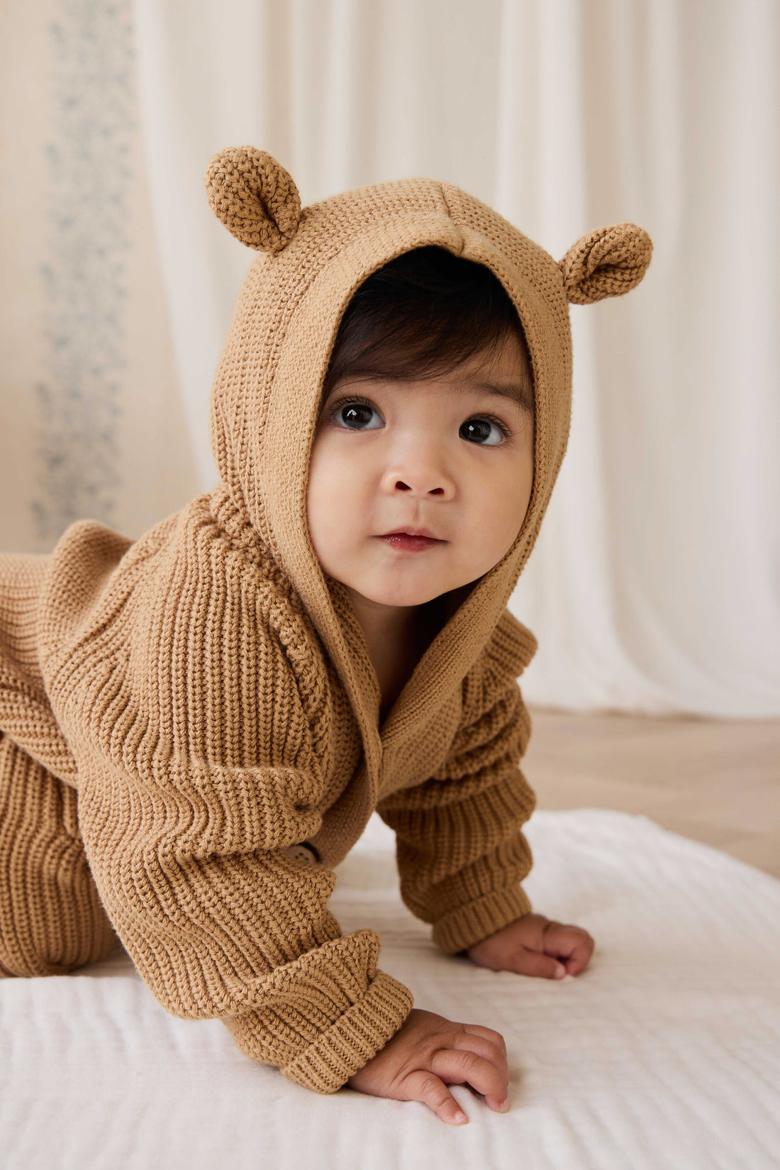 Bear Onepiece - Tawny Brown Childrens Onepiece from Jamie Kay NZ