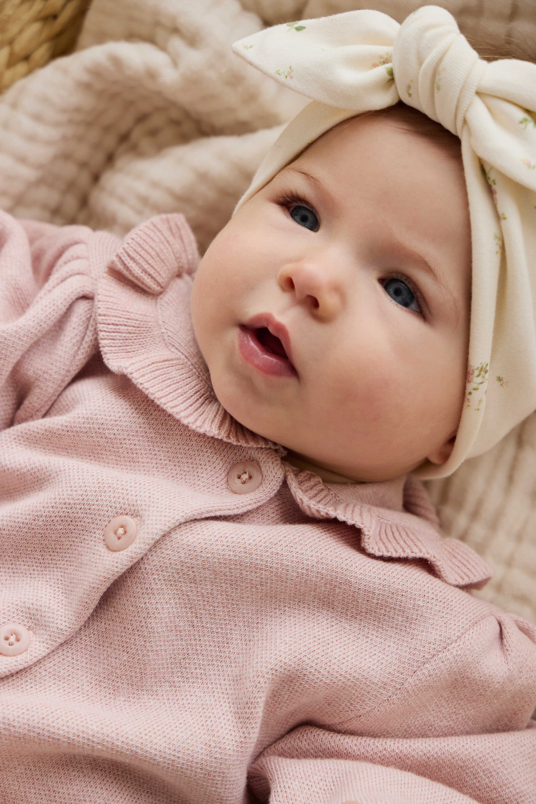 Bonnie Knitted Cardigan - Peachy Keen Marle Childrens Cardigan from Jamie Kay NZ