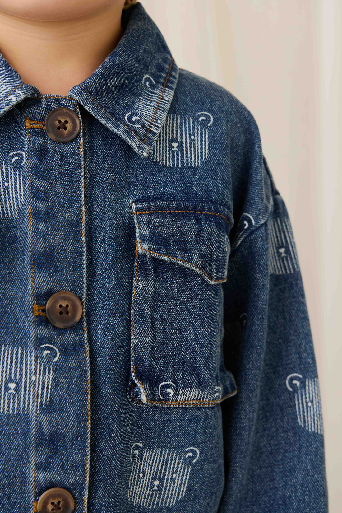 Nicolai Jacket - Teddy Face Denim Childrens Jacket from Jamie Kay NZ