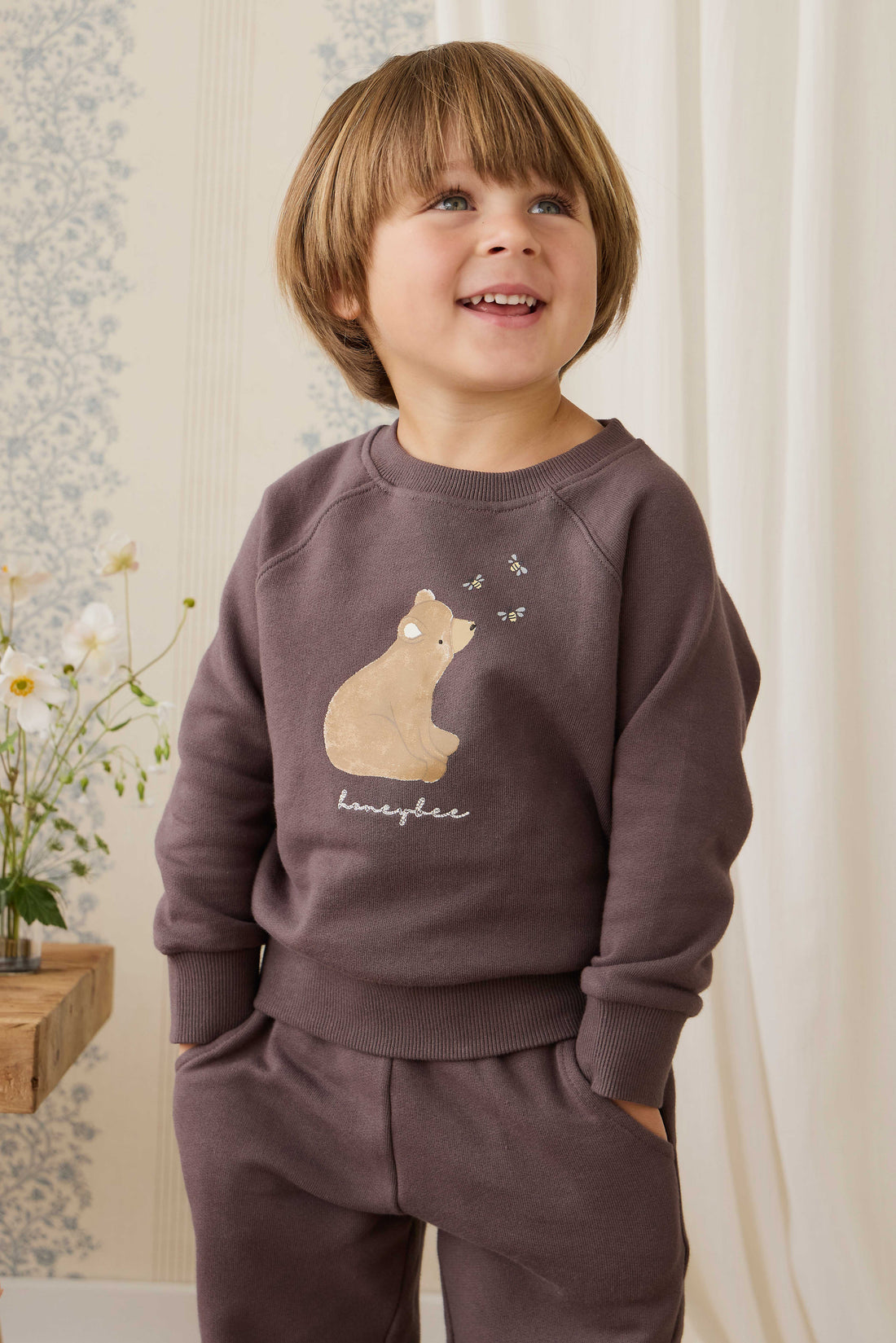 Organic Cotton Nash Track Pant - Raku Childrens Pant from Jamie Kay NZ