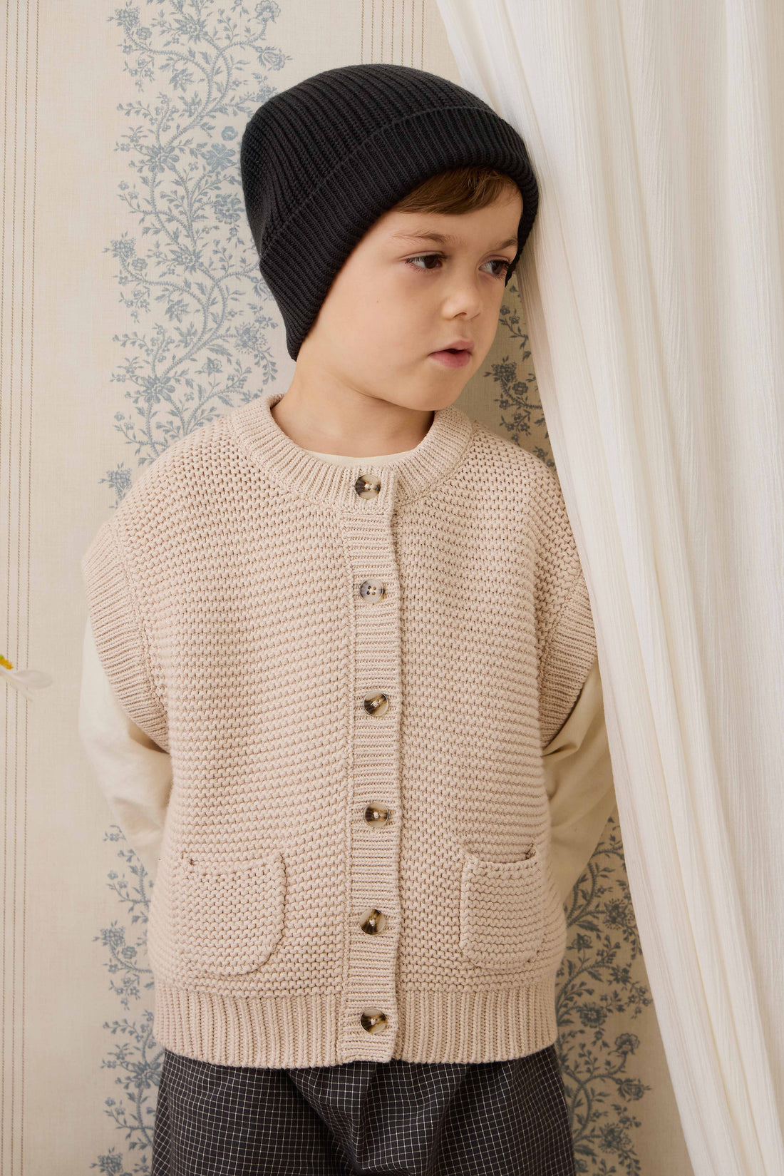 Johan Knit Beanie - Moonless Childrens Beanie from Jamie Kay NZ