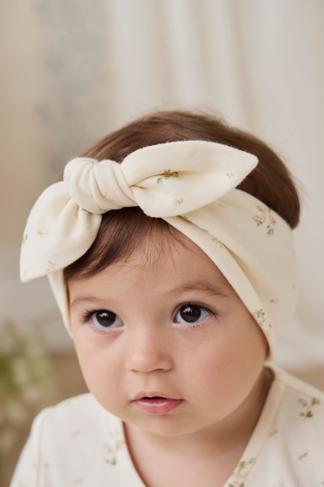 Organic Cotton Headband - Josepha Egret Small Childrens Headband from Jamie Kay NZ