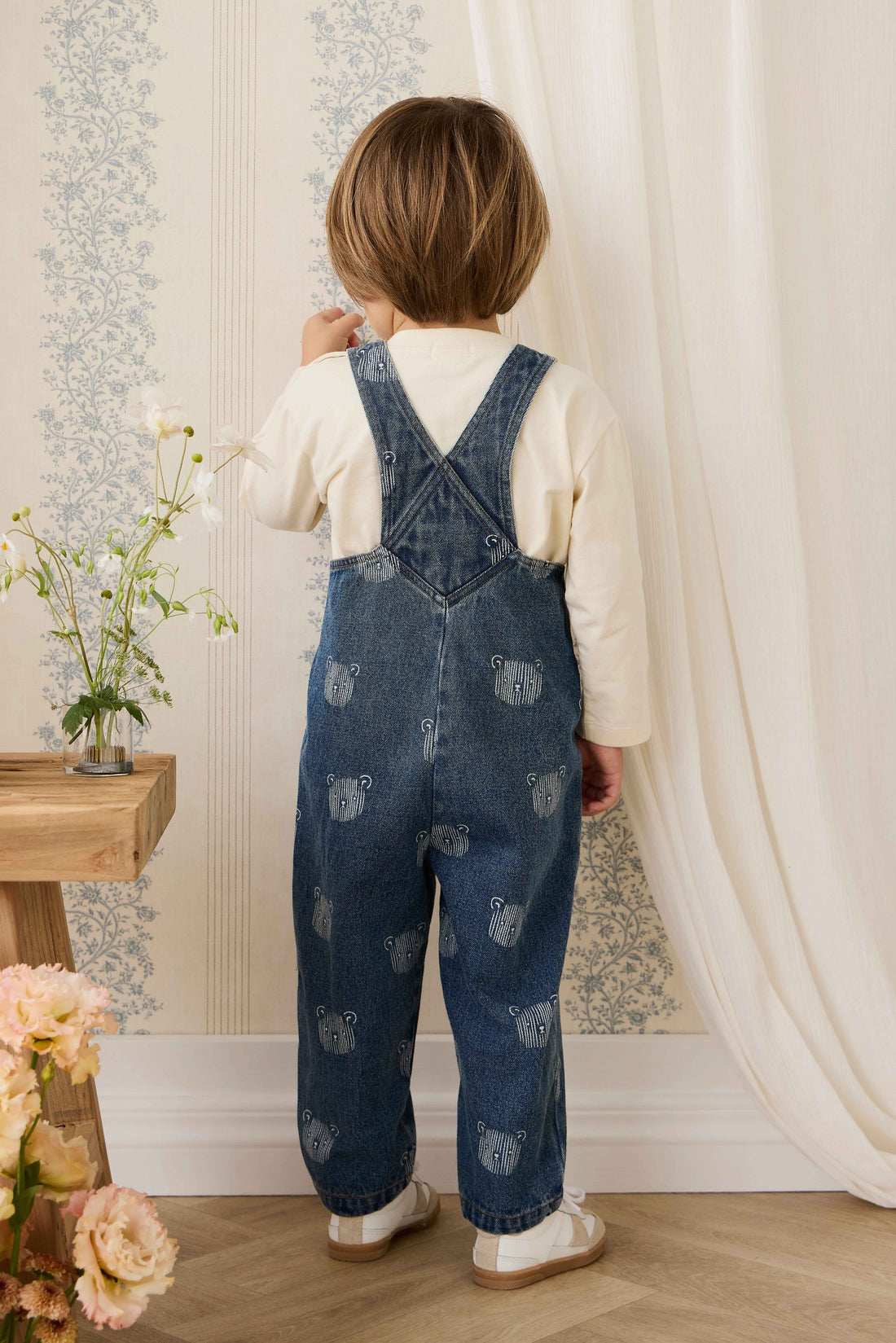 Wilson Overall - Teddy Face Denim Childrens Overall from Jamie Kay NZ