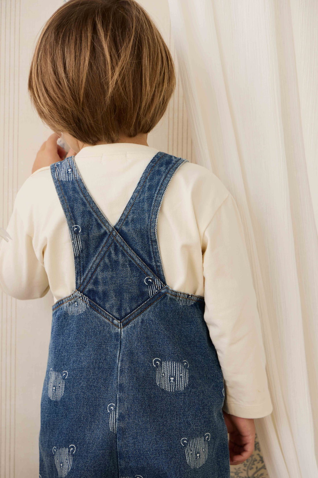 Wilson Overall - Teddy Face Denim Childrens Overall from Jamie Kay NZ