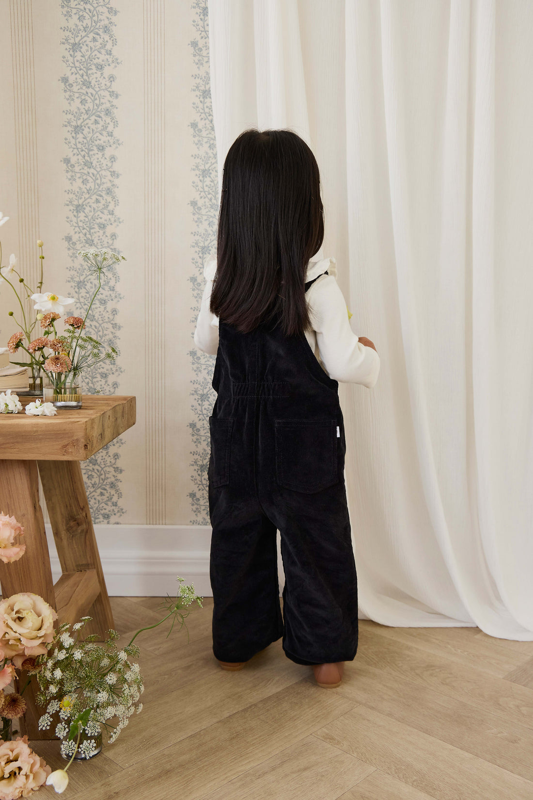 Adelaide Overall - Black Sesame Childrens Overall from Jamie Kay NZ