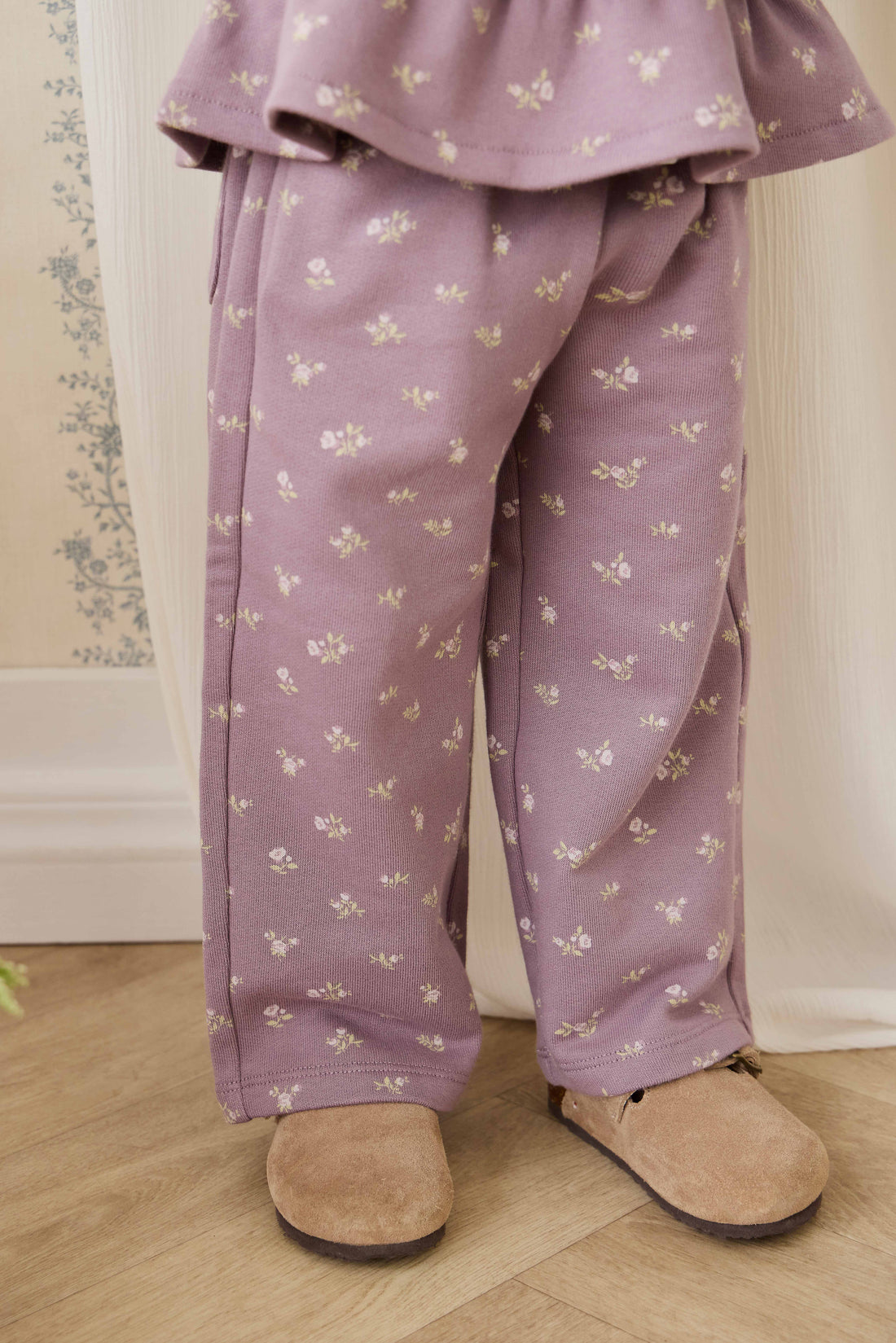 Organic Cotton Emiko Pant - Isla Plum Childrens Pant from Jamie Kay NZ