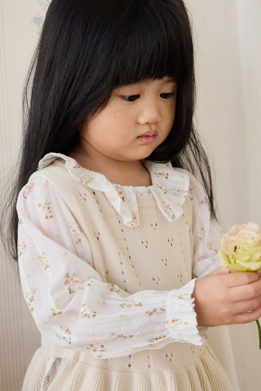 Erica Knitted Top - Vanilla Childrens Top from Jamie Kay NZ