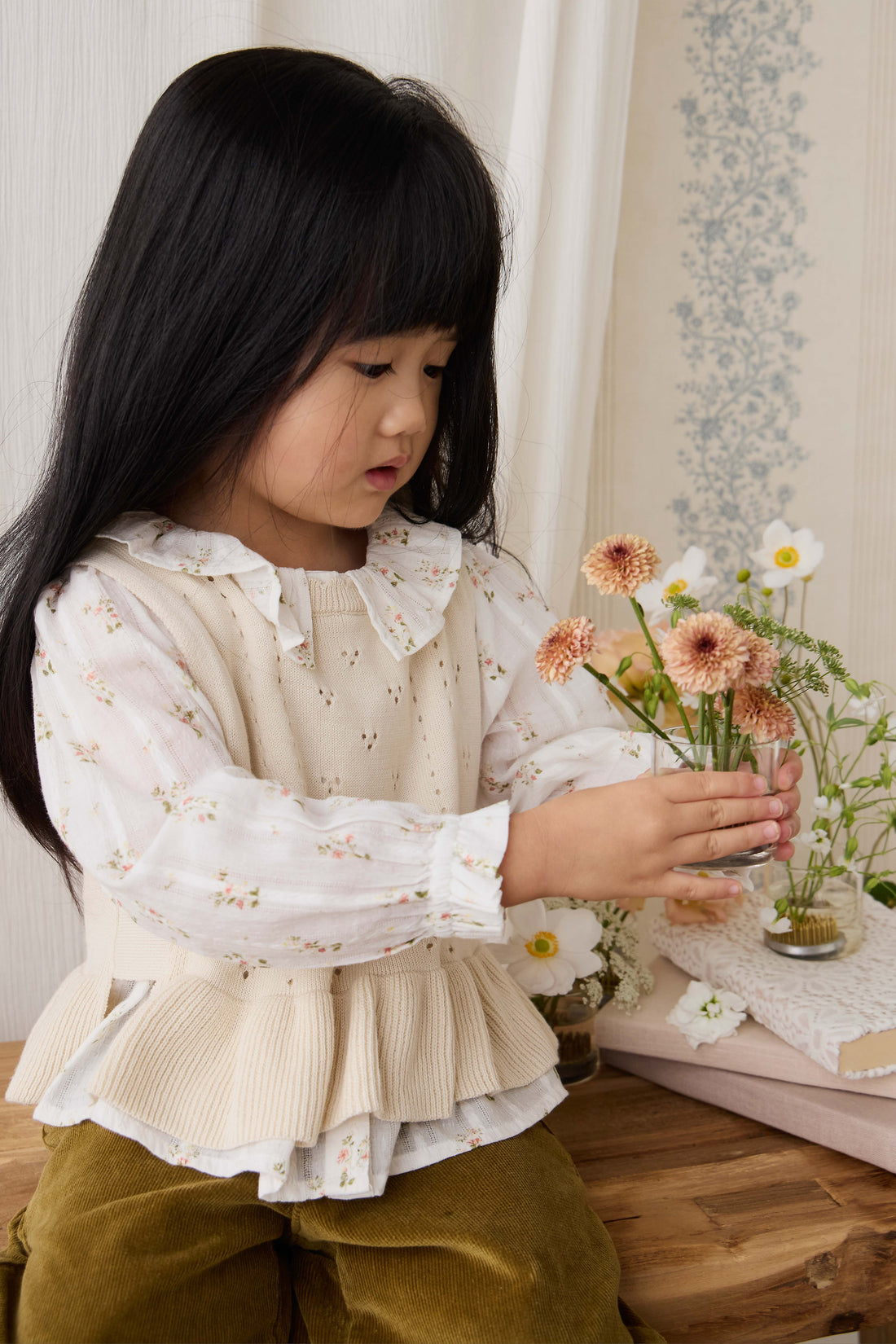 Erica Knitted Top - Vanilla Childrens Top from Jamie Kay NZ