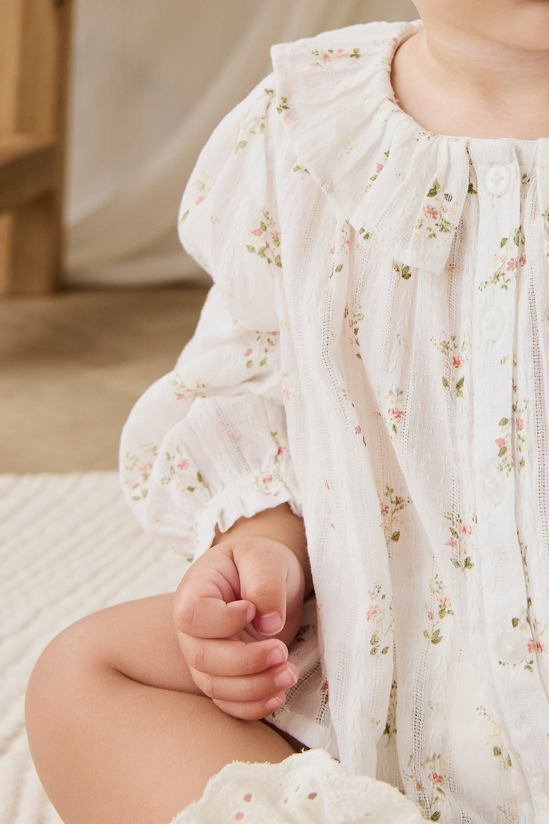 Organic Cotton Brynlee Top - Josepha Egret Childrens Top from Jamie Kay NZ
