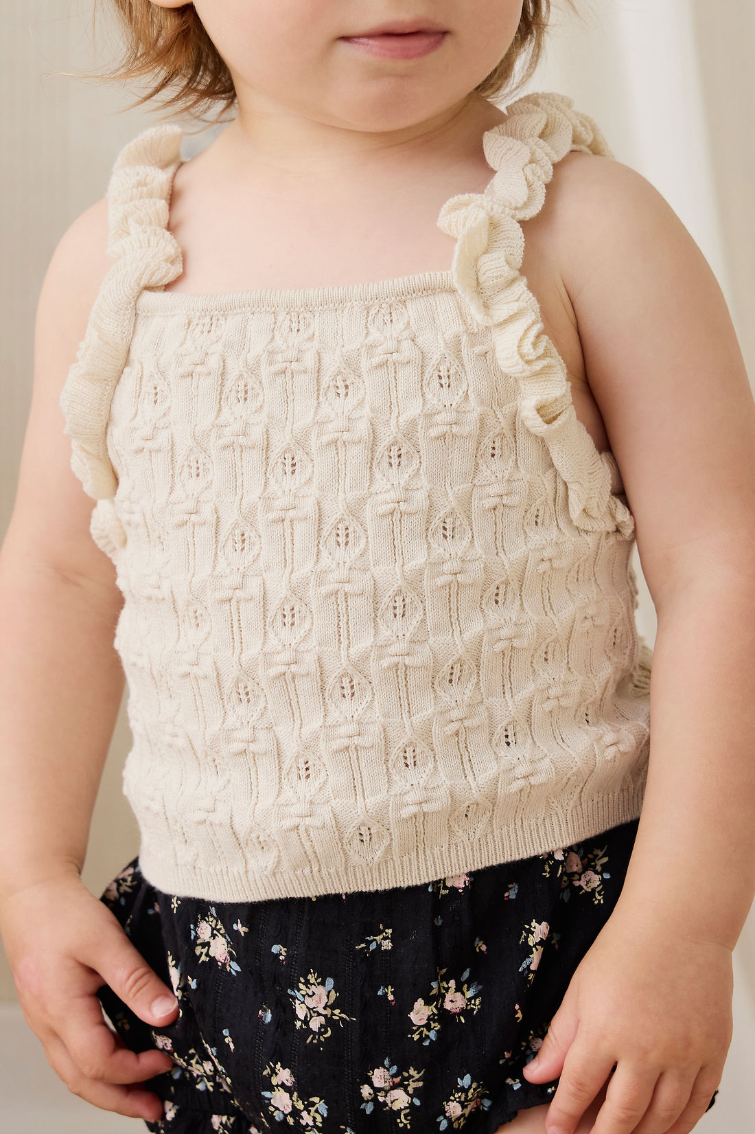 Sammy Knitted Top - Vanilla Childrens Top from Jamie Kay NZ