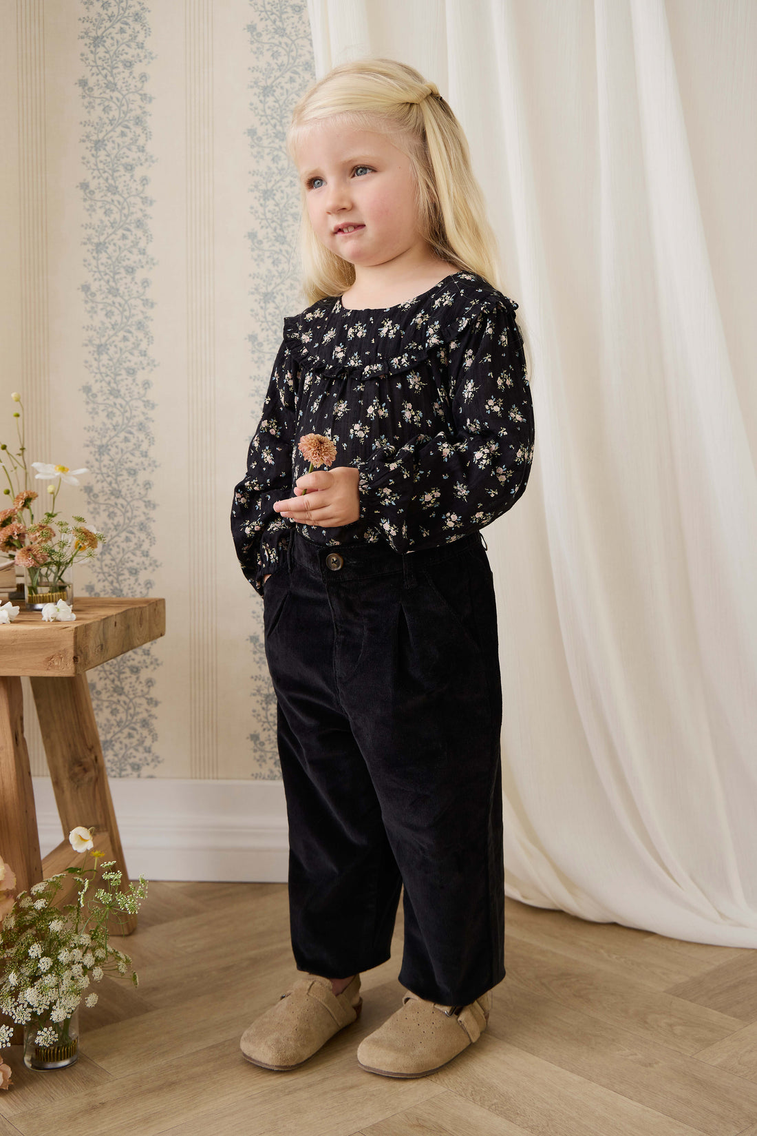 Adelaide Pant - Black Sesame Childrens Pant from Jamie Kay NZ
