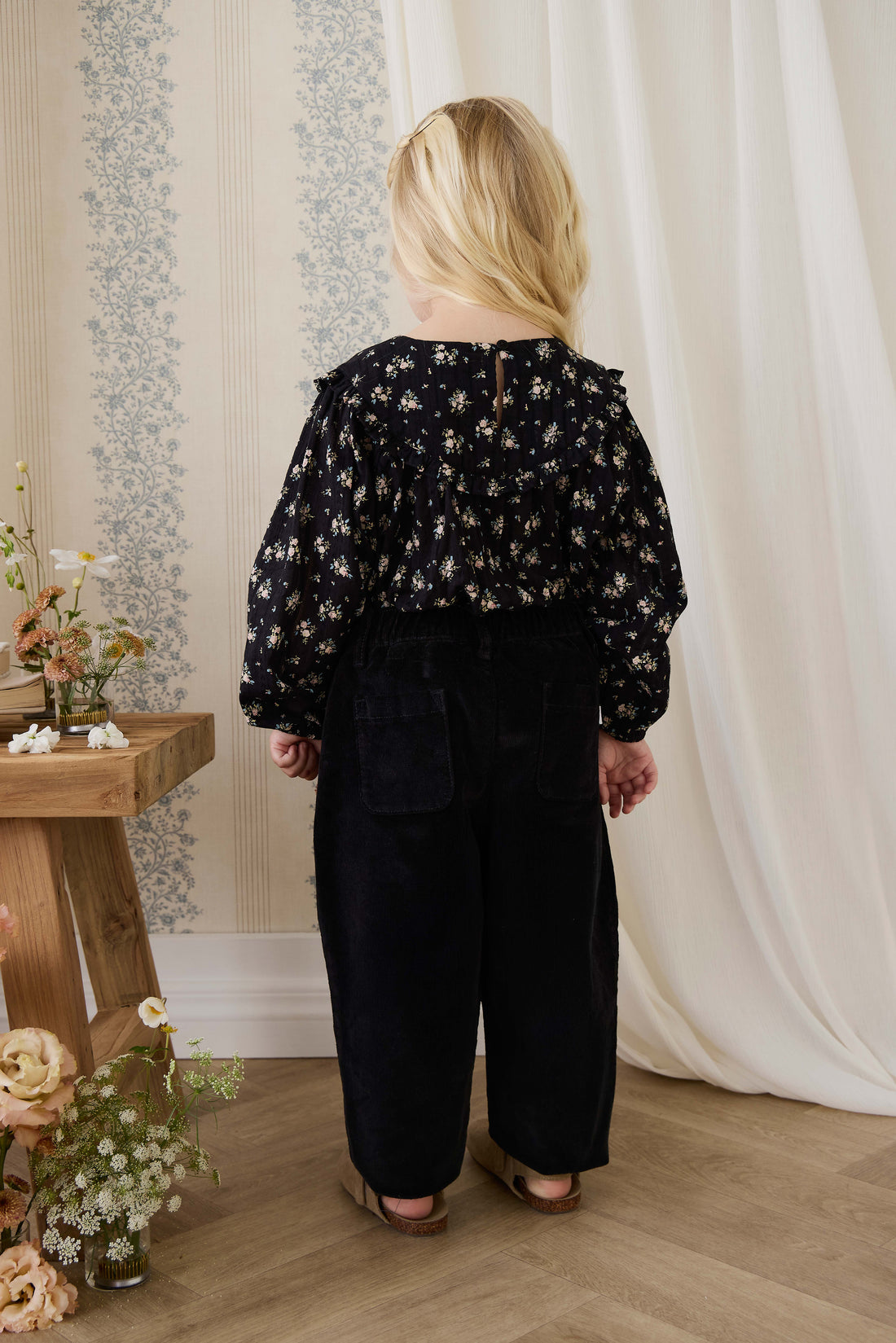 Adelaide Pant - Black Sesame Childrens Pant from Jamie Kay NZ