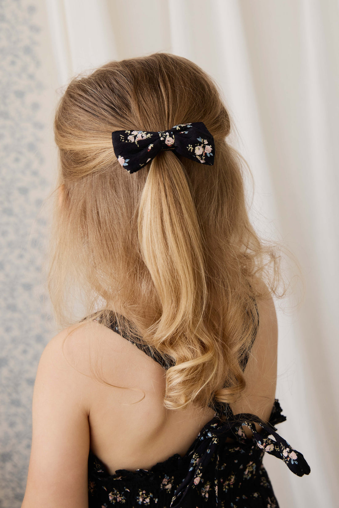 Organic Cotton Desiree Bow - Cassie Caviar Childrens Bow from Jamie Kay NZ