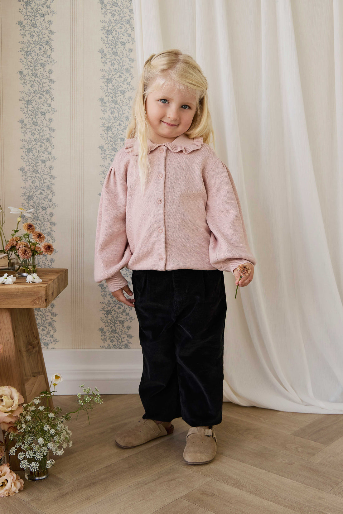 Bonnie Knitted Cardigan - Peachy Keen Marle Childrens Cardigan from Jamie Kay NZ