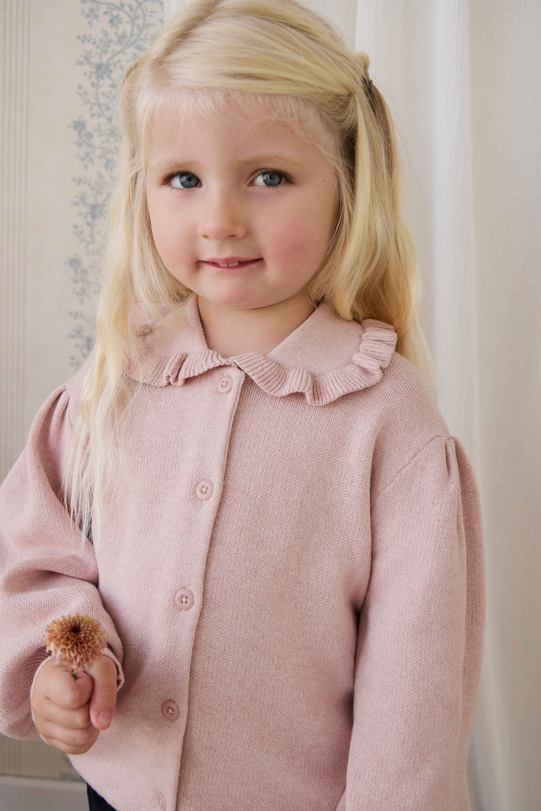 Bonnie Knitted Cardigan - Peachy Keen Marle Childrens Cardigan from Jamie Kay NZ