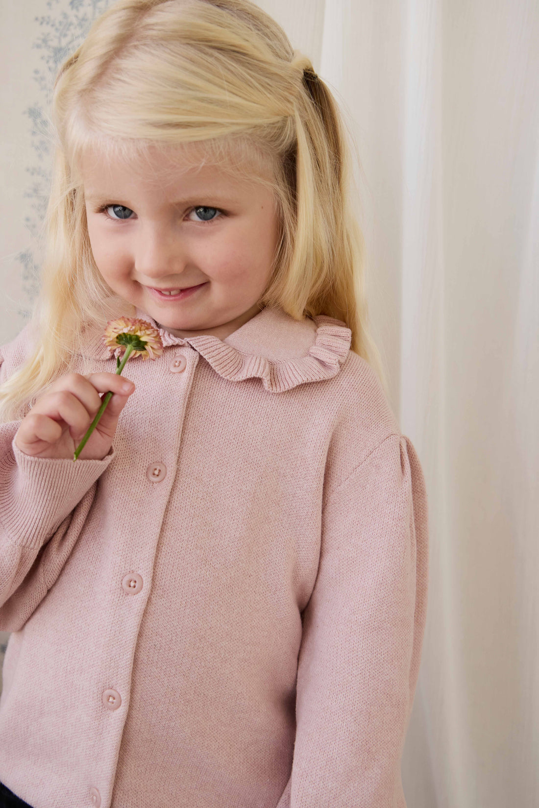 Bonnie Knitted Cardigan - Peachy Keen Marle Childrens Cardigan from Jamie Kay NZ