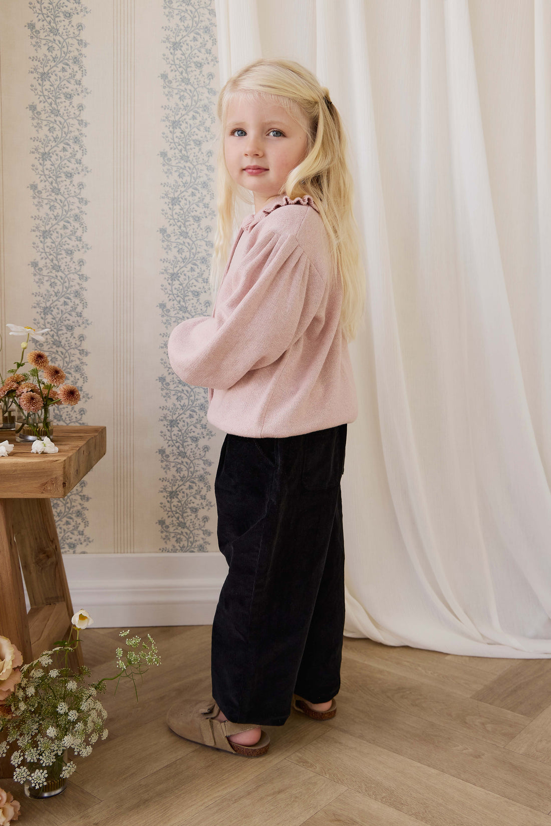 Adelaide Pant - Black Sesame Childrens Pant from Jamie Kay NZ