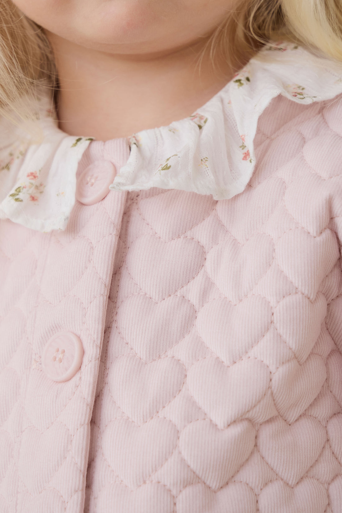 Elara Pincord Jacket - Soft Misty Rose Childrens Jacket from Jamie Kay NZ