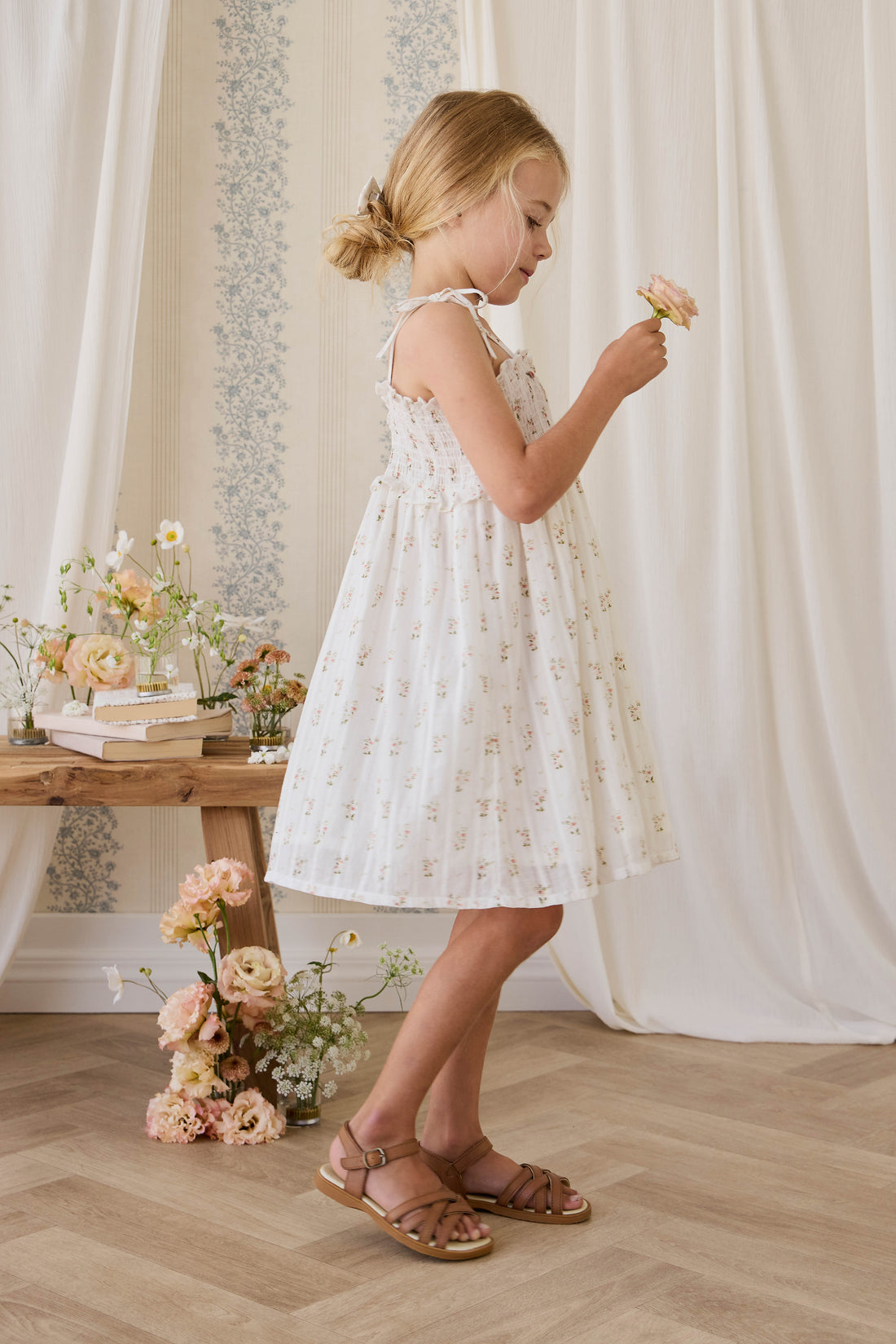 Organic Cotton Saylor Dress - Josepha Egret – Jamie Kay NZ