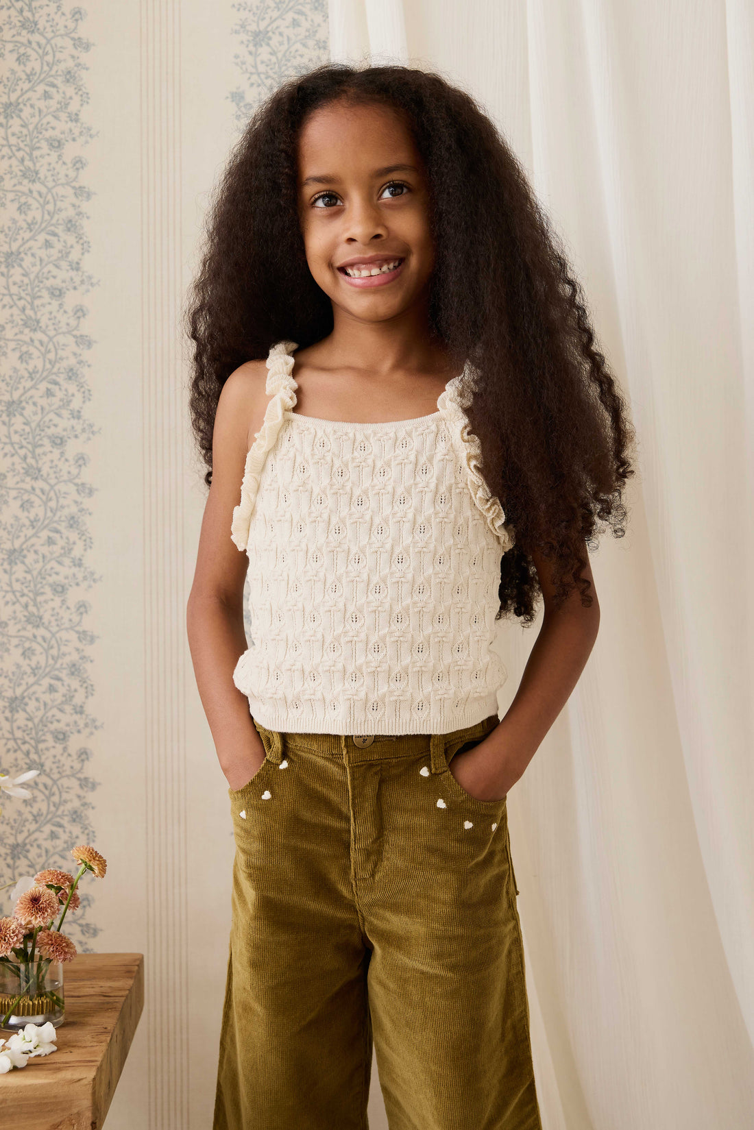 Sammy Knitted Top - Vanilla Childrens Top from Jamie Kay NZ