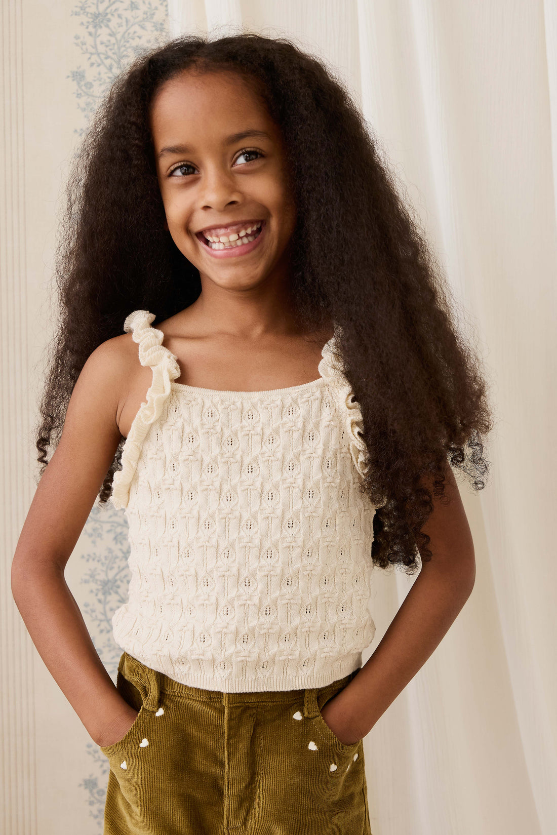 Sammy Knitted Top - Vanilla Childrens Top from Jamie Kay NZ