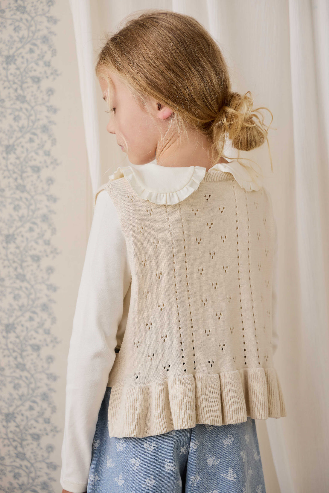 Erica Knitted Top - Vanilla Childrens Top from Jamie Kay NZ