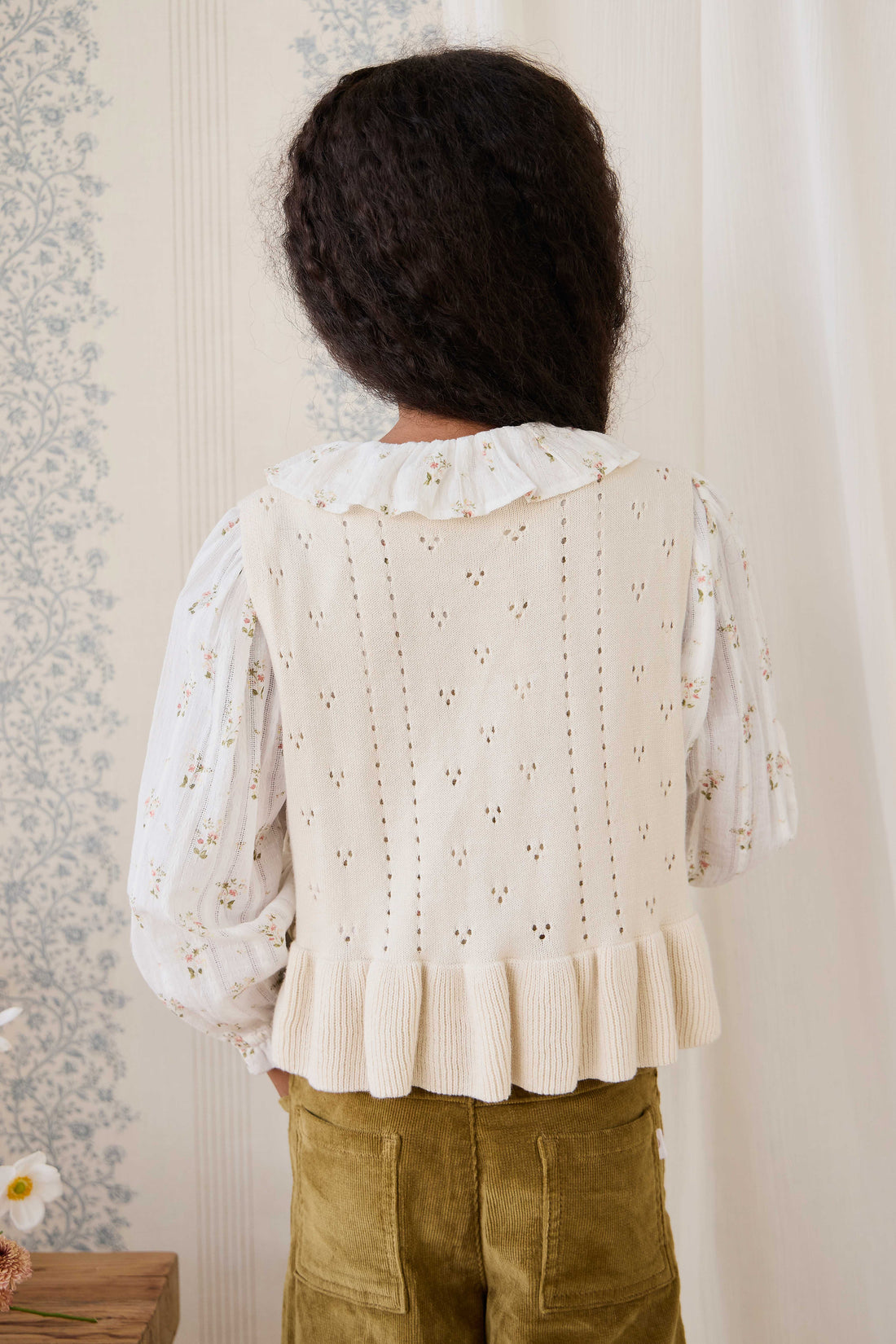 Erica Knitted Top - Vanilla Childrens Top from Jamie Kay NZ