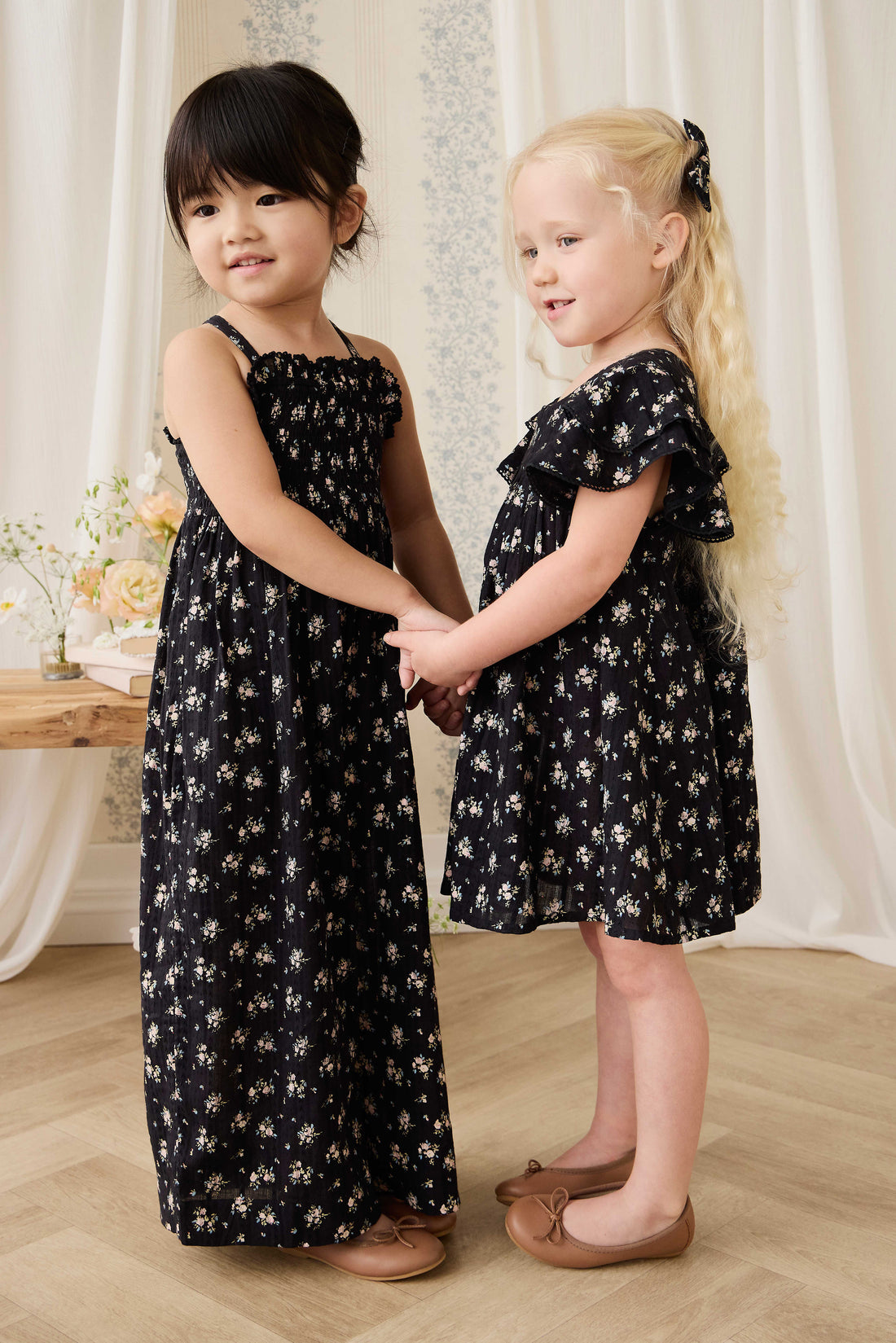 Organic Cotton Gianna Jumpsuit - Cassie Caviar Childrens Jumpsuit from Jamie Kay NZ